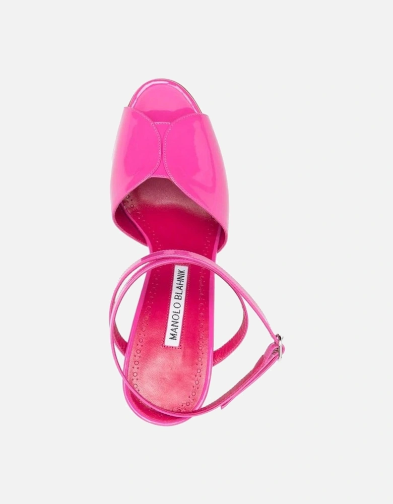 Patent Leather High Heel Ankle Strap Sandals Women - Multicolor