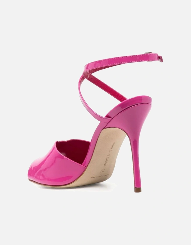 Patent Leather High Heel Ankle Strap Sandals Women - Multicolor