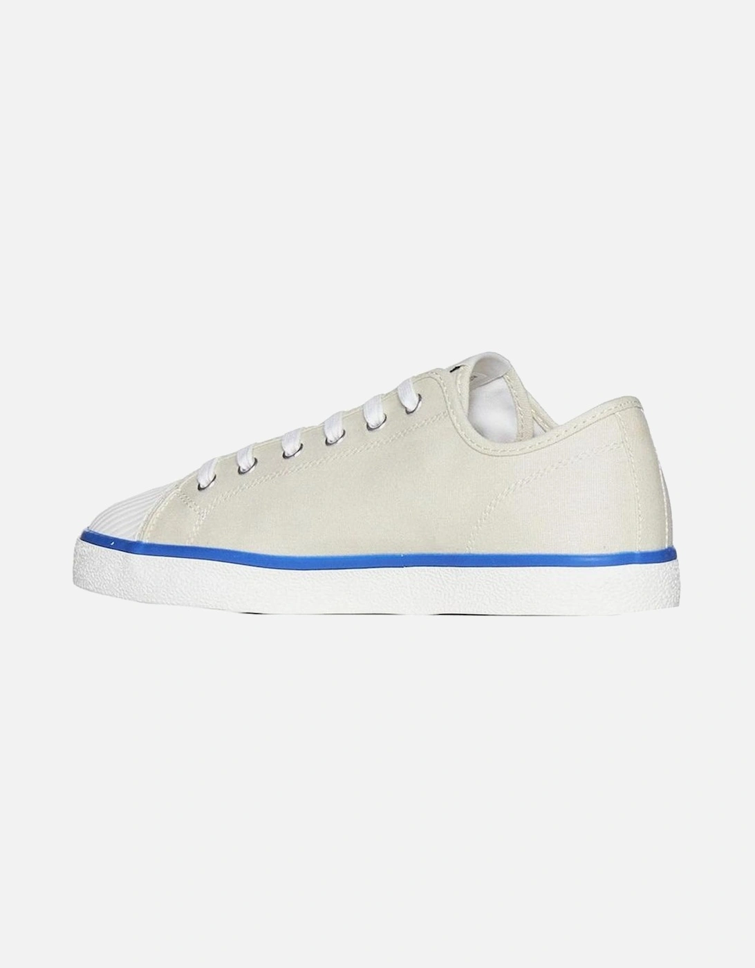 Canvas Lace-Up Sneakers with Rubber Sole Women - Beige