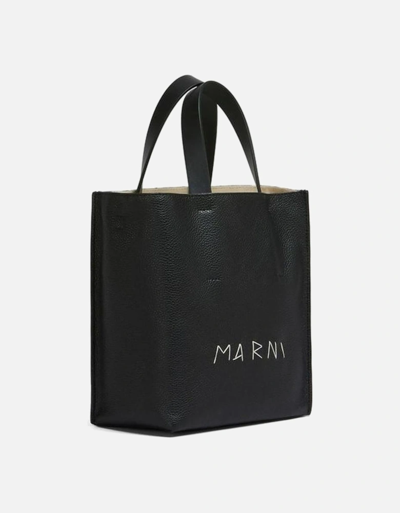 Shopping Bag with Internal Pockets and Top Handle Women - Black