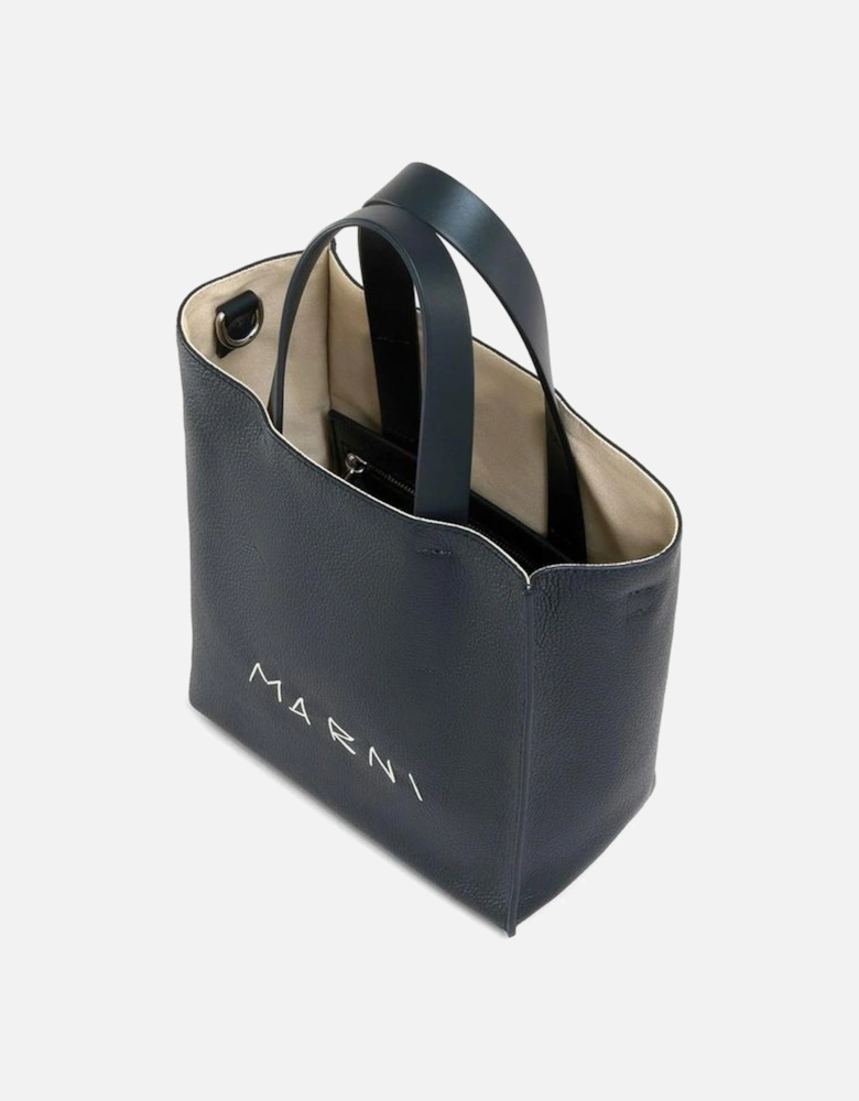 Shopping Bag with Internal Pockets and Top Handle Women - Black
