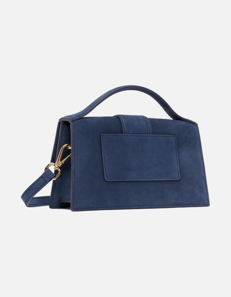 Elegant Top Handle Bag with Detachable Shoulder Strap Women - Blue