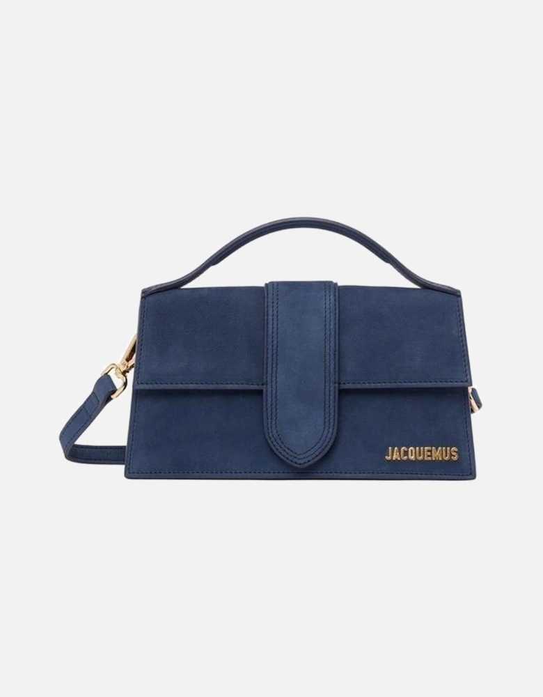 Elegant Top Handle Bag with Detachable Shoulder Strap Women - Blue