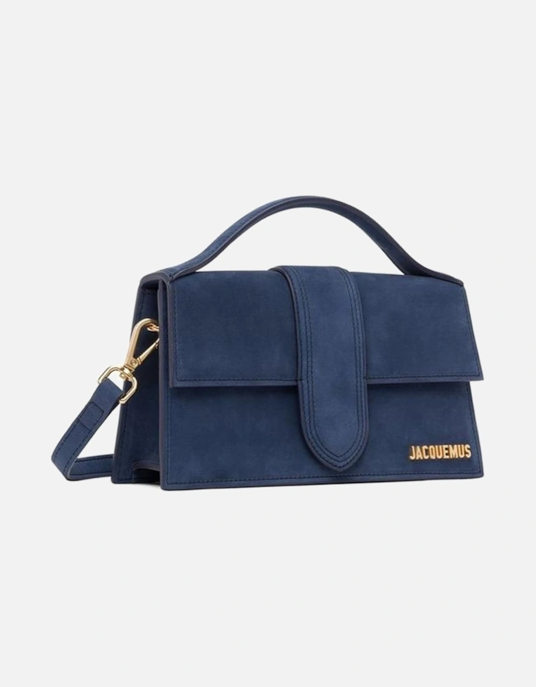 Elegant Top Handle Bag with Detachable Shoulder Strap Women - Blue