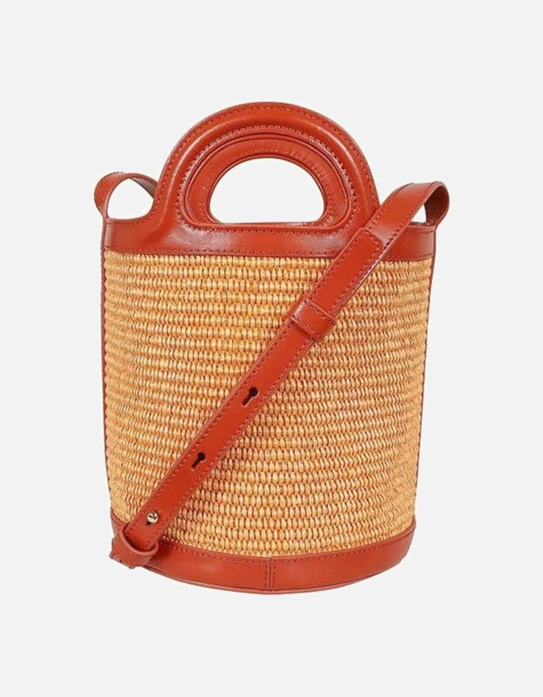 Adjustable Strap Tote with Drawstring Closure Women - Orange Bags