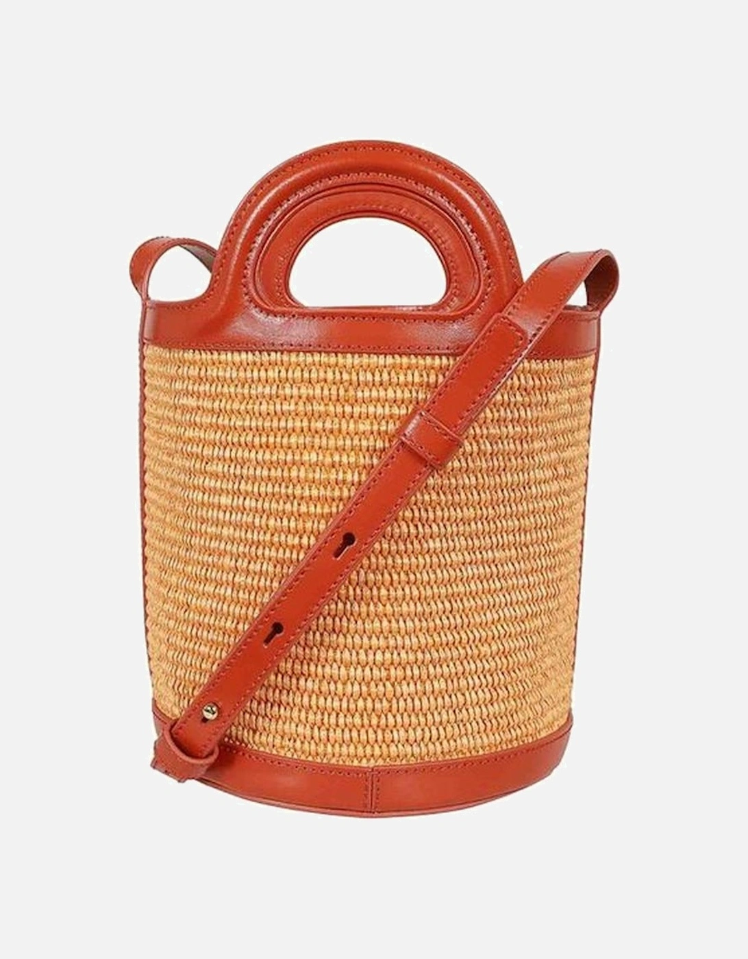 Adjustable Strap Tote with Drawstring Closure Women - Orange Bags