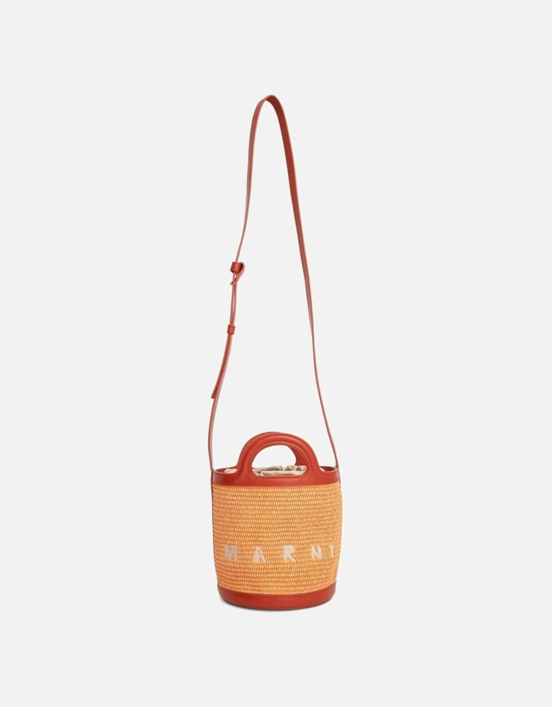 Adjustable Strap Tote with Drawstring Closure Women - Orange Bags