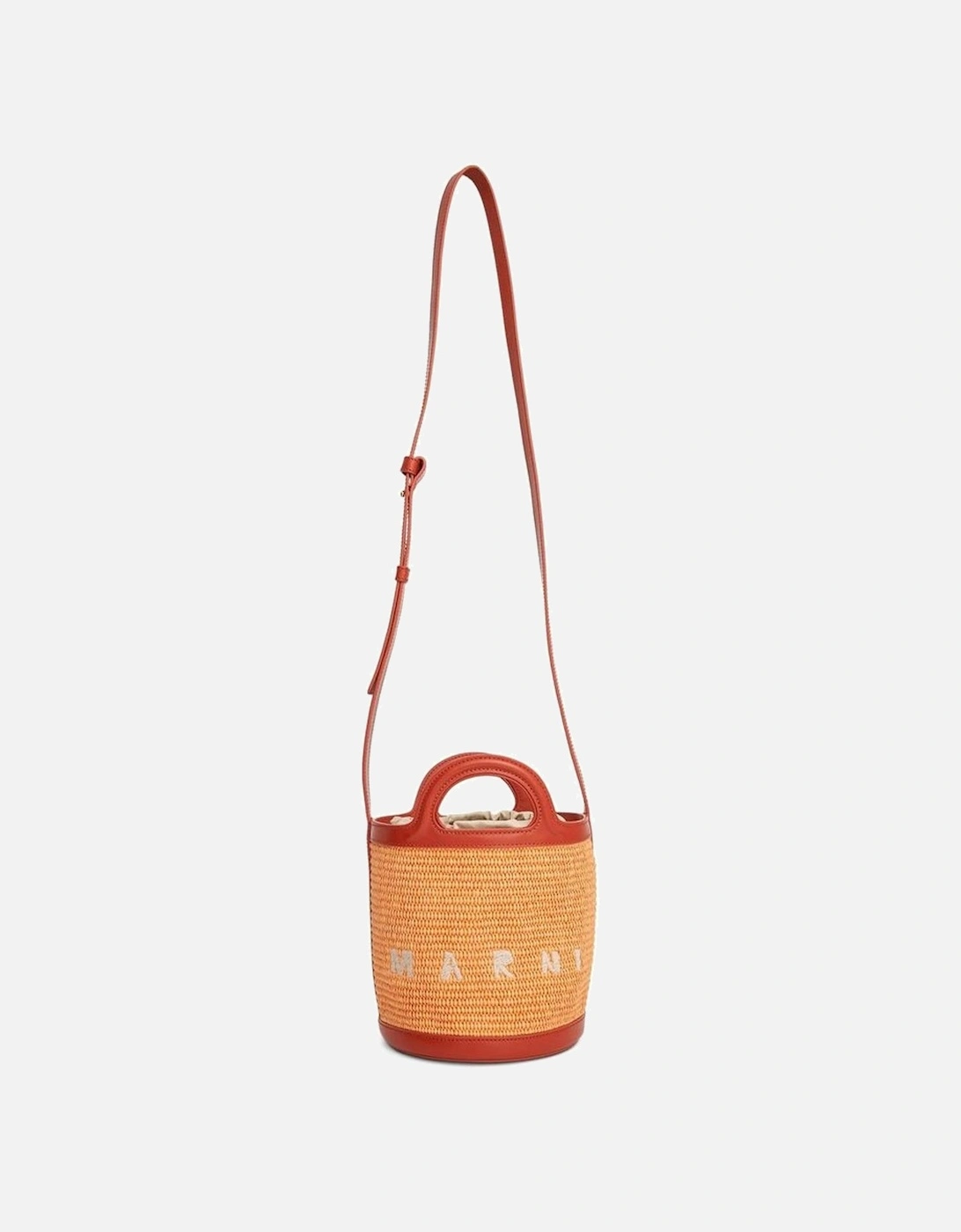 Adjustable Strap Tote with Drawstring Closure Women - Orange Bags