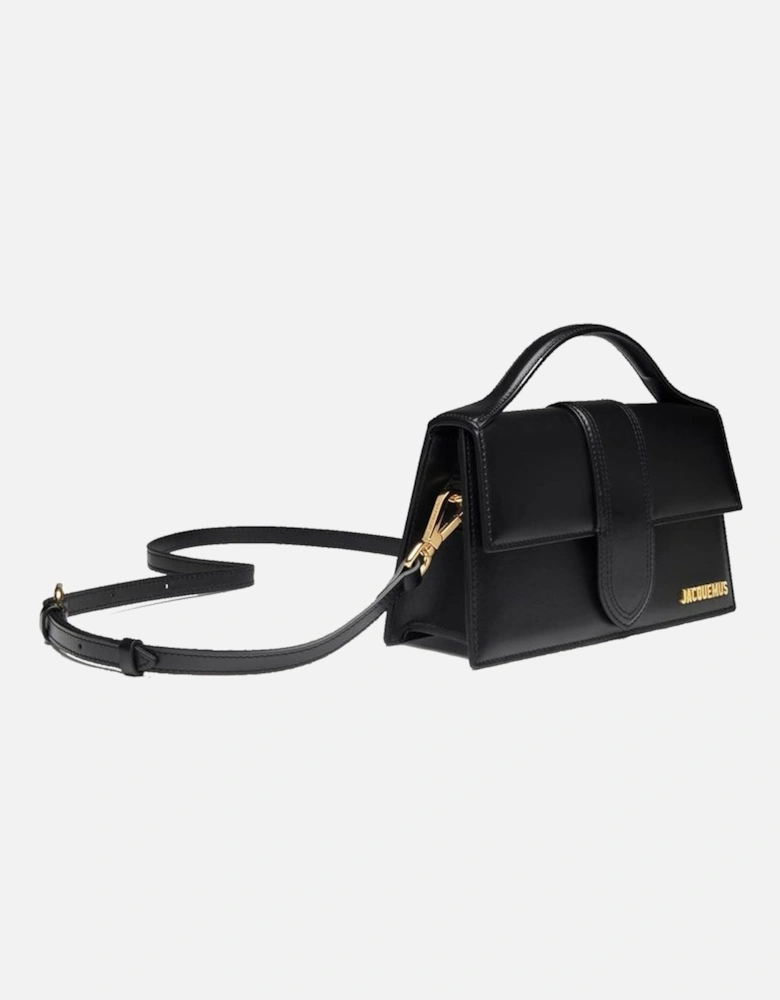 Leather Flap Top Shoulder Bag Women - Black