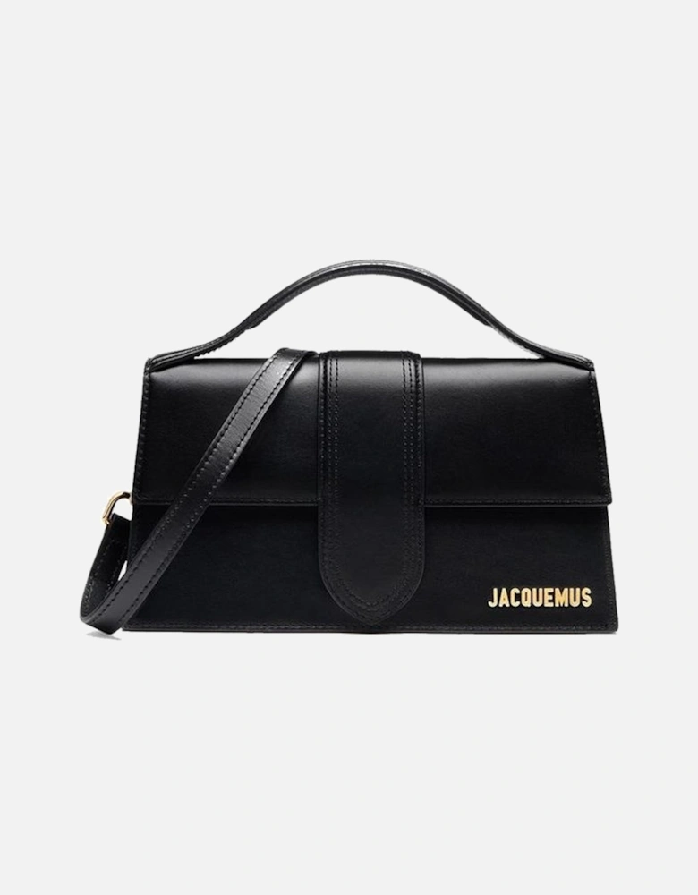 Leather Flap Top Shoulder Bag Women - Black