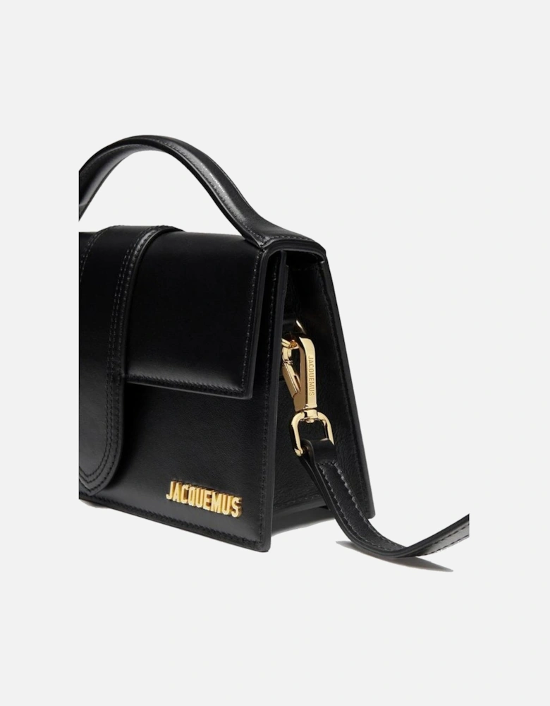 Leather Flap Top Shoulder Bag Women - Black