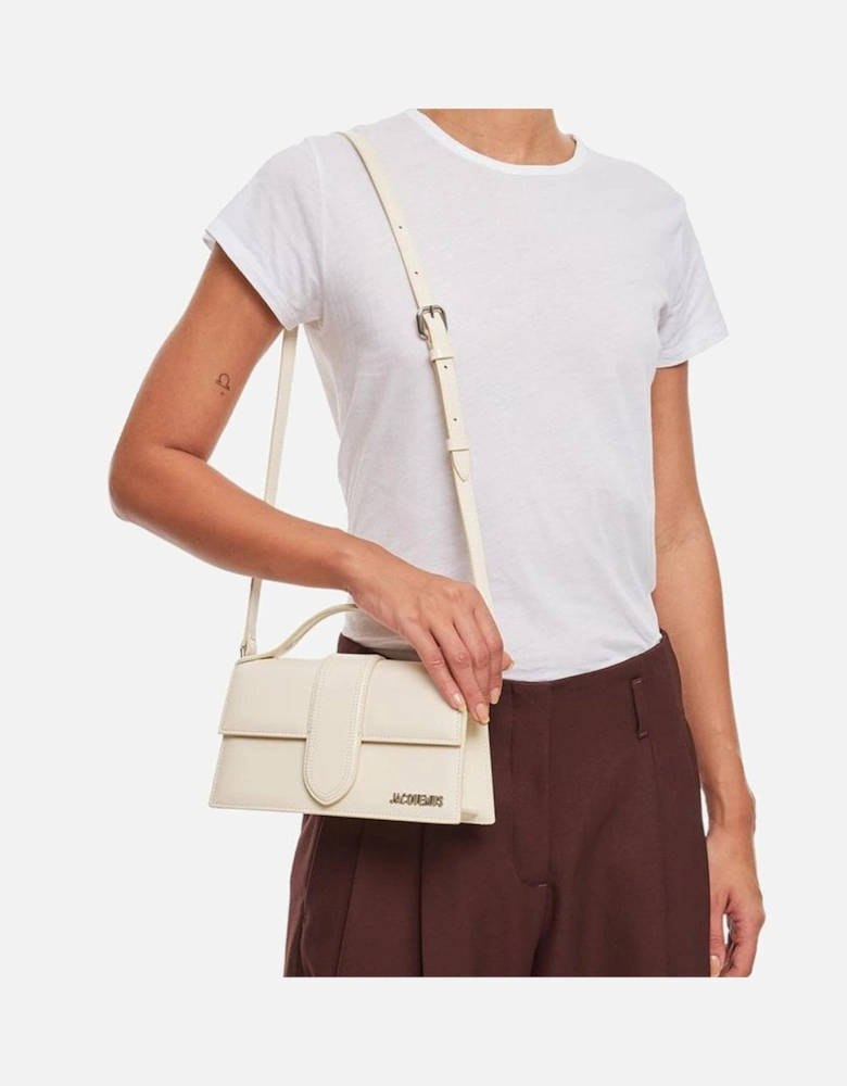 Flap Top Leather Shoulder Bag Women - Bicolor