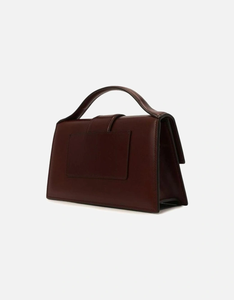 Elegant Leather Handbag with Top Handle and Adjustable Shoulder Strap
