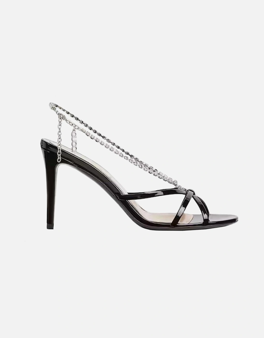 Patent Leather Open Toe Ankle Strap Sandals Women - Black, 5 of 4