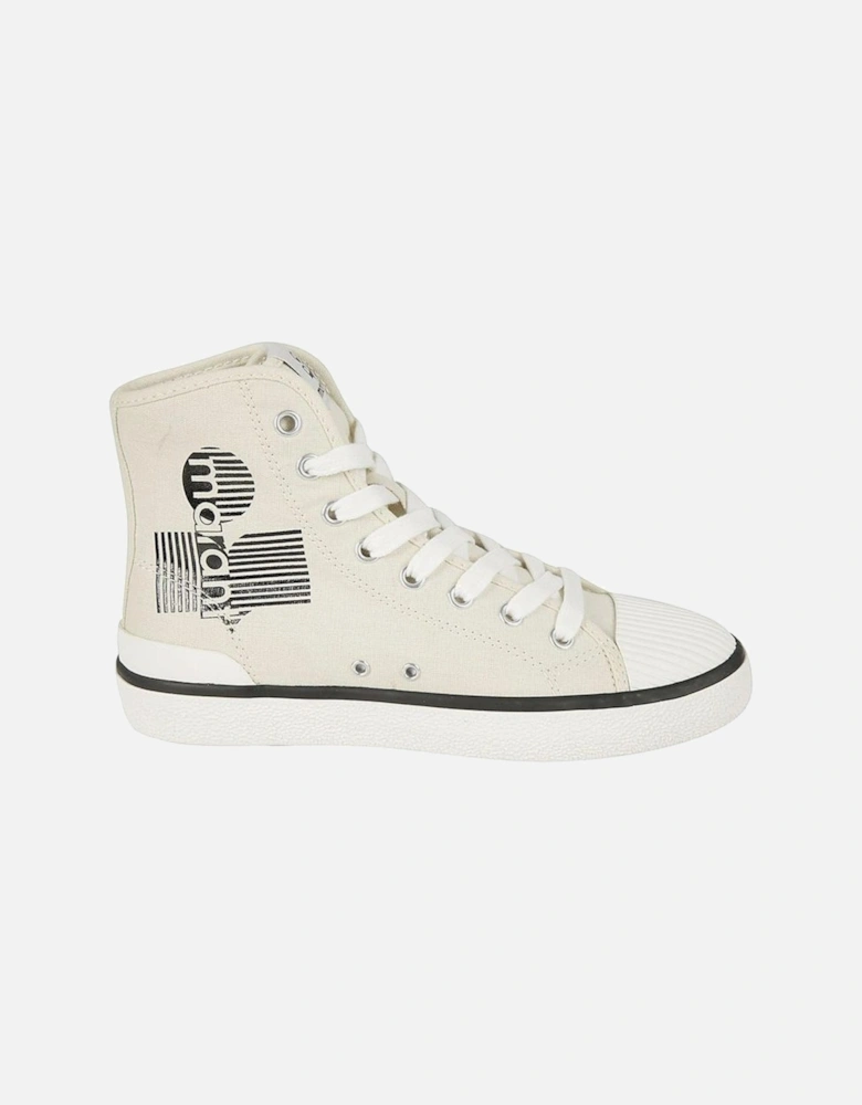 Canvas Lace-Up Sneakers with Rubber Sole Women - Beige