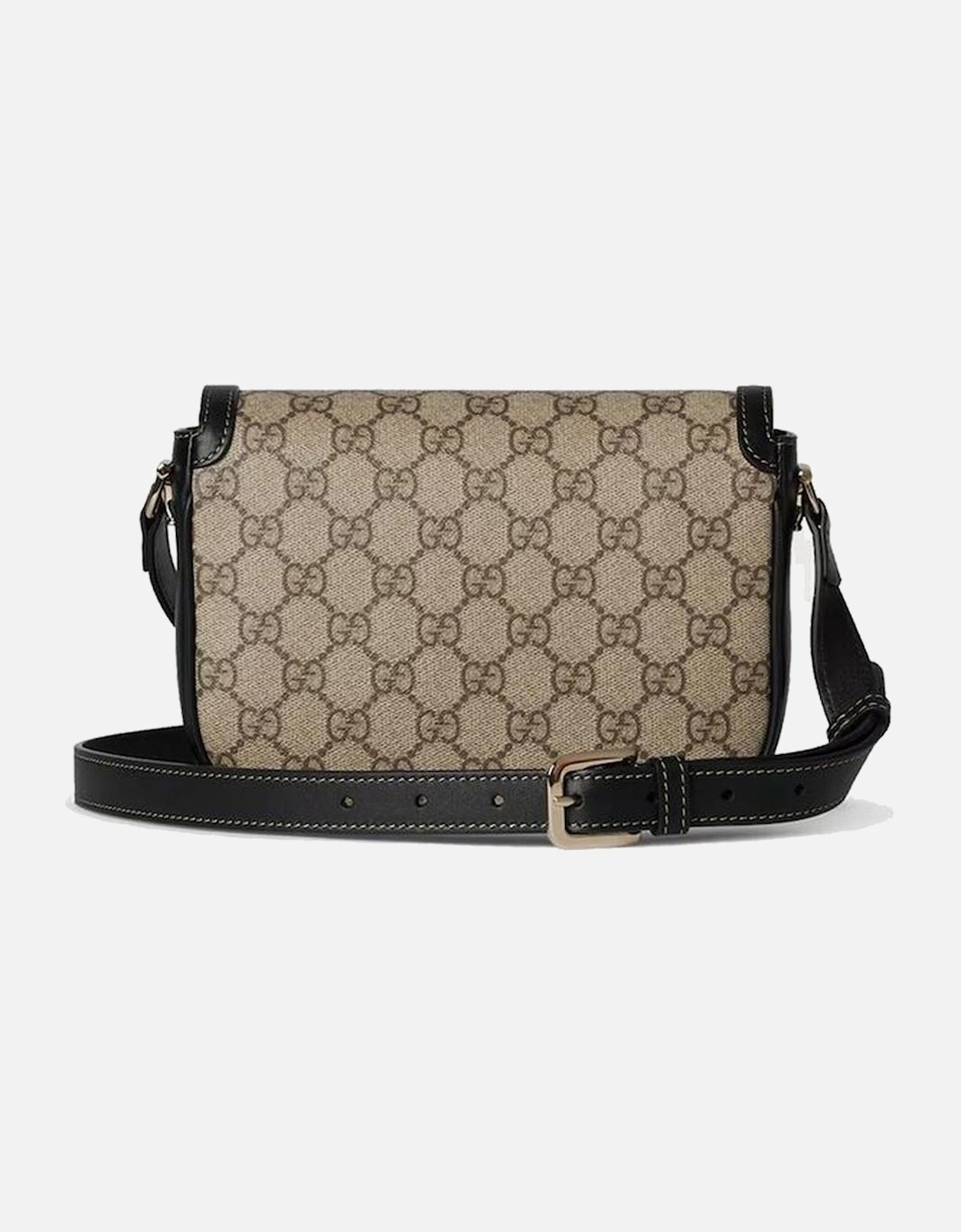 Elegant Shoulder Bag with Distinctive Horsebit Detail and Adjustable
