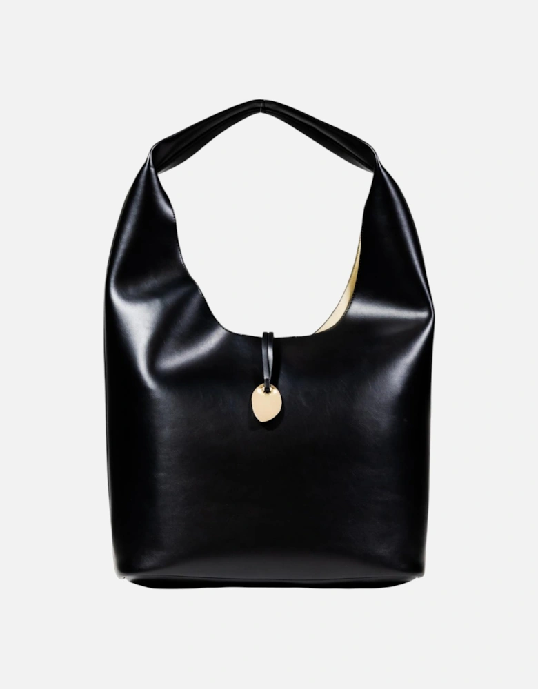 Polyurethane Bag with Inside Pockets Women - Black