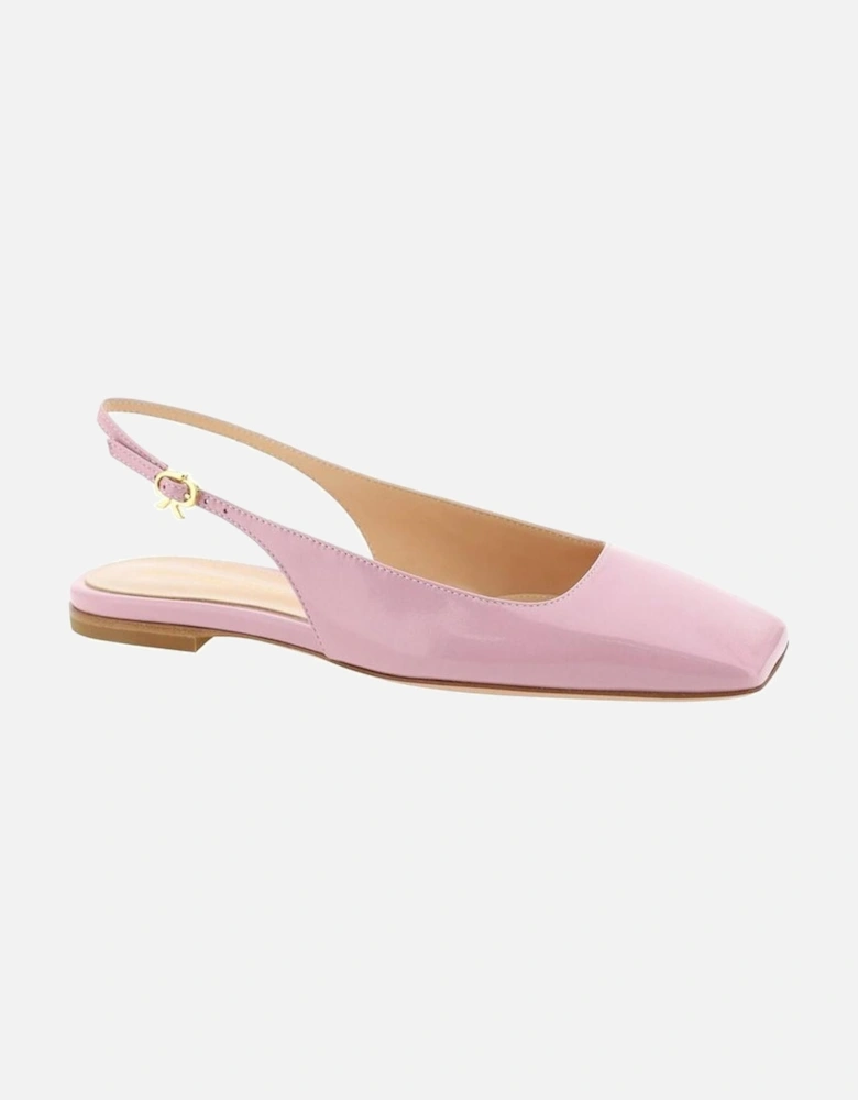 Patent Leather Square Toe Slingback Shoes Women - Multicolor Sandals