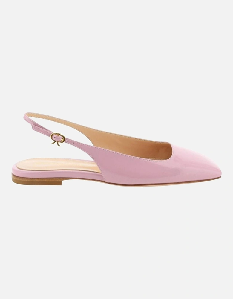 Patent Leather Square Toe Slingback Shoes Women - Multicolor Sandals