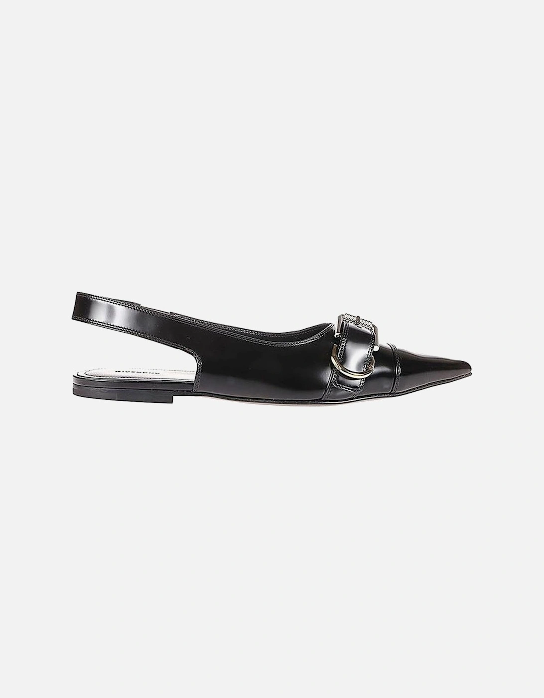 Pointed Toe Leather Strap Heels Women - Black Shoes, 5 of 4