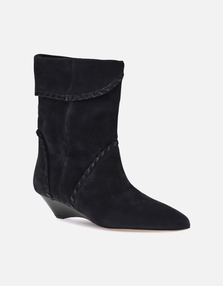 Calf Leather Upper and Sole Boots Women - Black