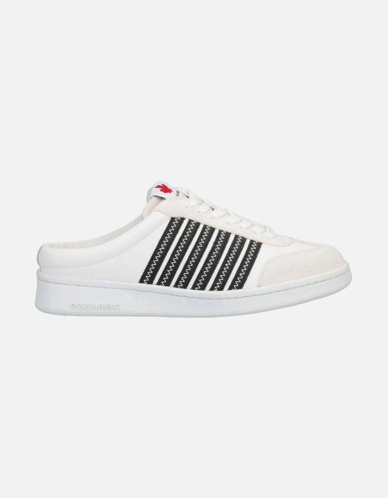 Calf Leather Open Back Lace-Up Shoes Women - White Sneakers