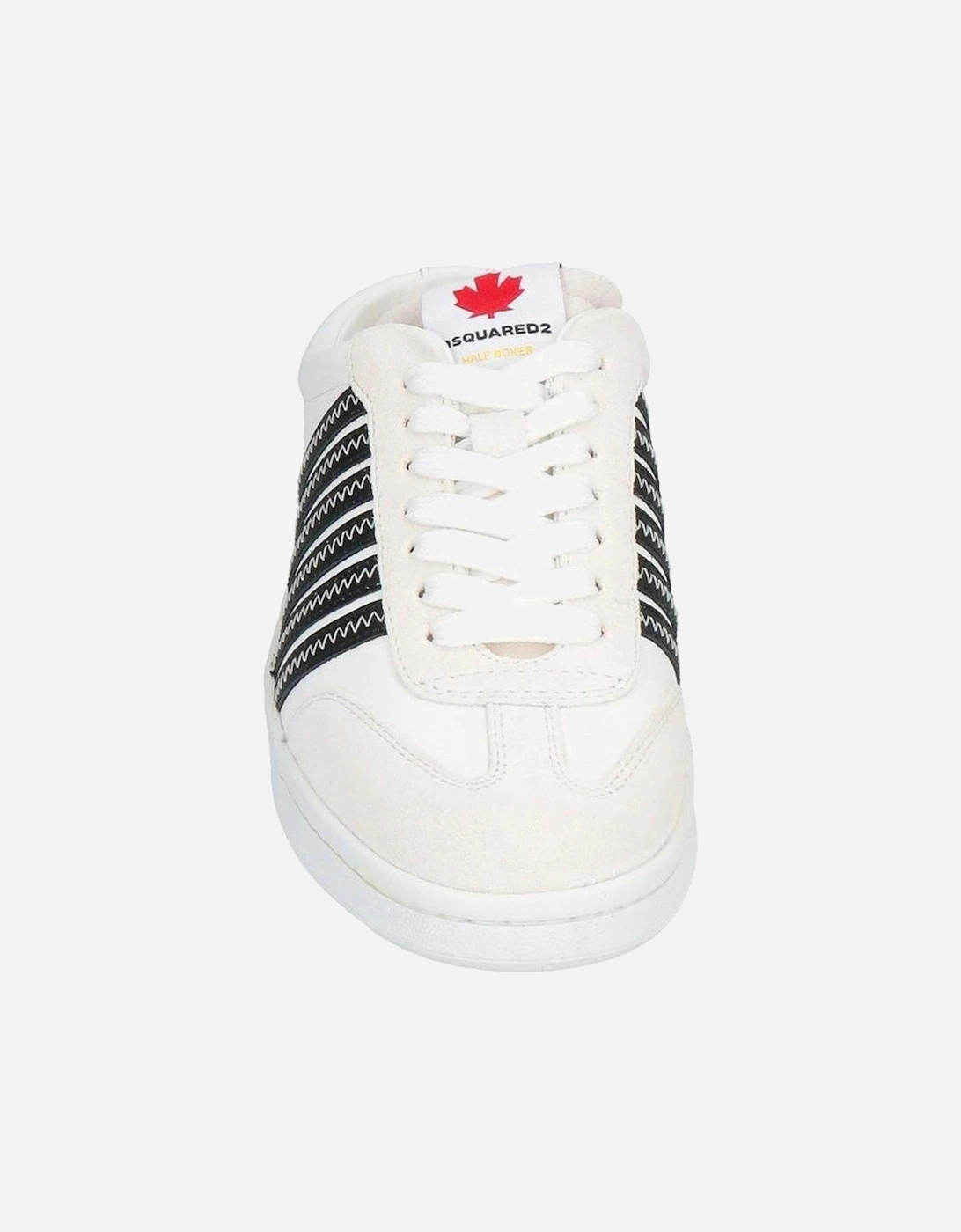 Calf Leather Open Back Lace-Up Shoes Women - White Sneakers
