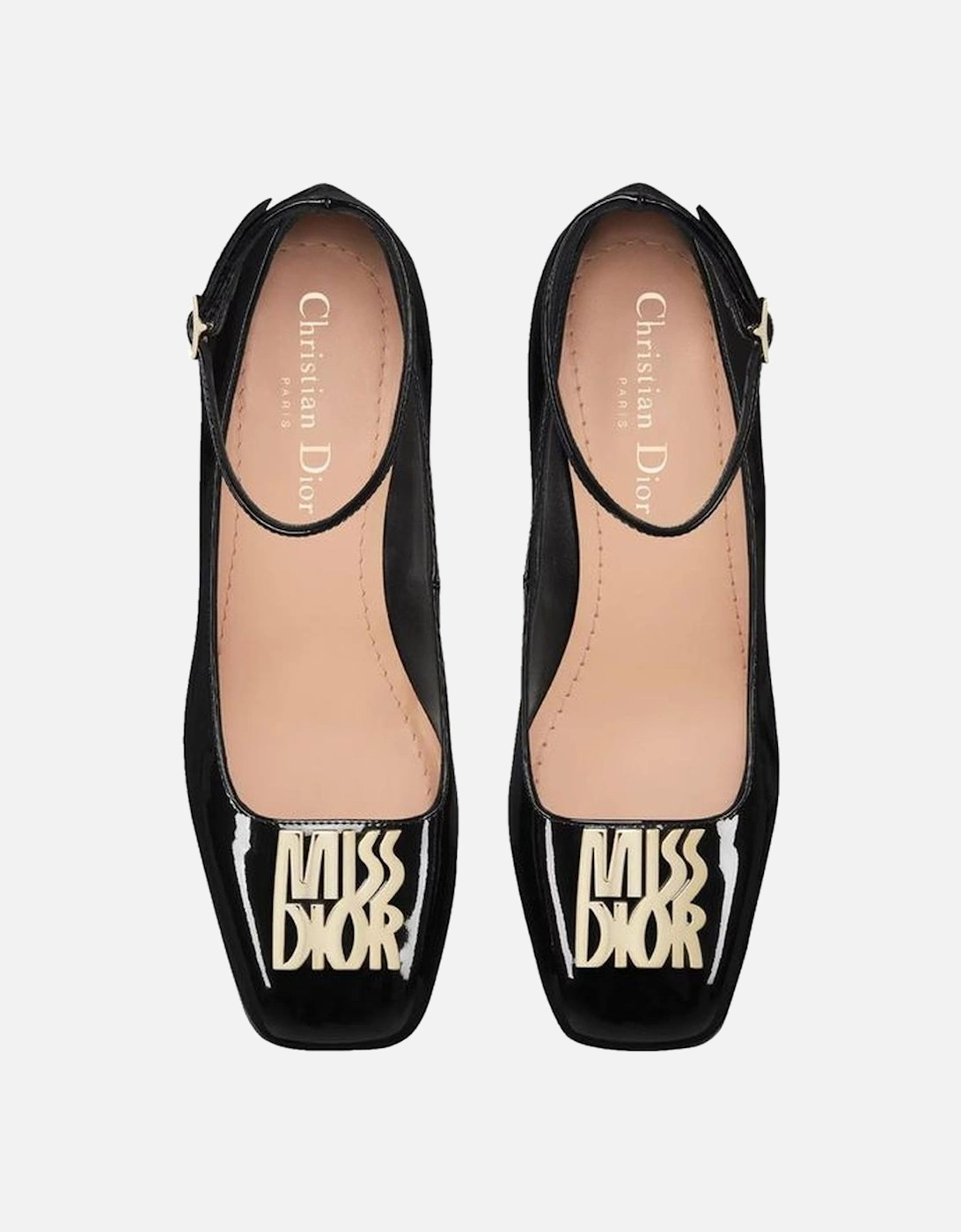Patent Leather Square Toe Heeled Sandals Women - Black Pumps