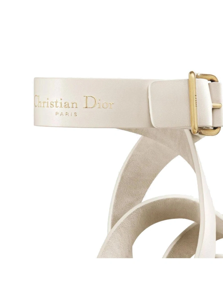 Calf Leather Open Toe Sandals Women - White