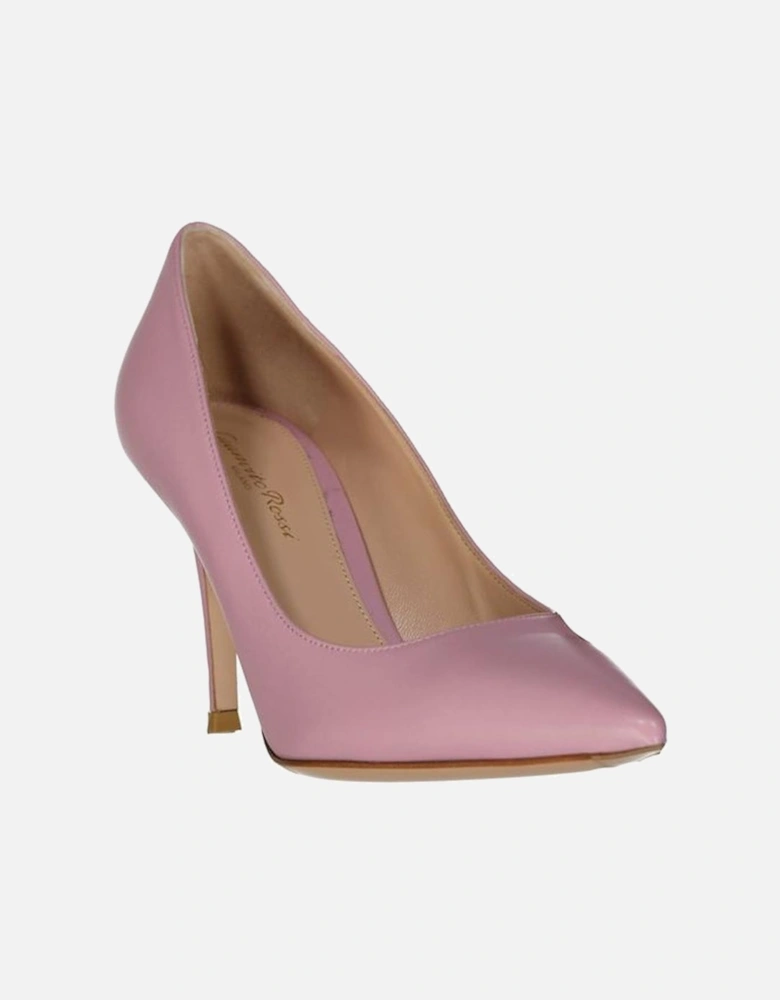 Pointed Toe Leather Slip-On Heels Women - Multicolor Pumps