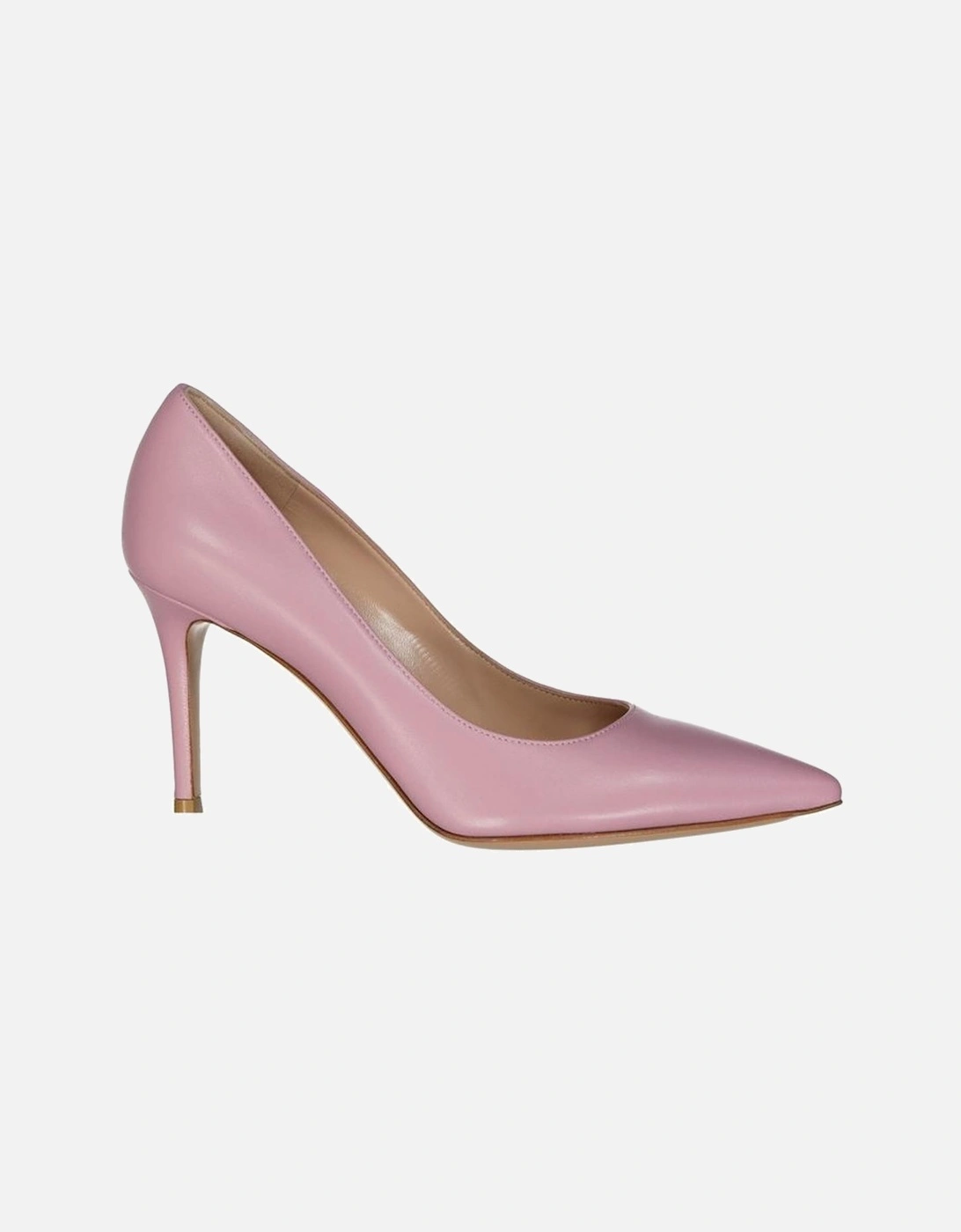 Pointed Toe Leather Slip-On Heels Women - Multicolor Pumps, 5 of 4