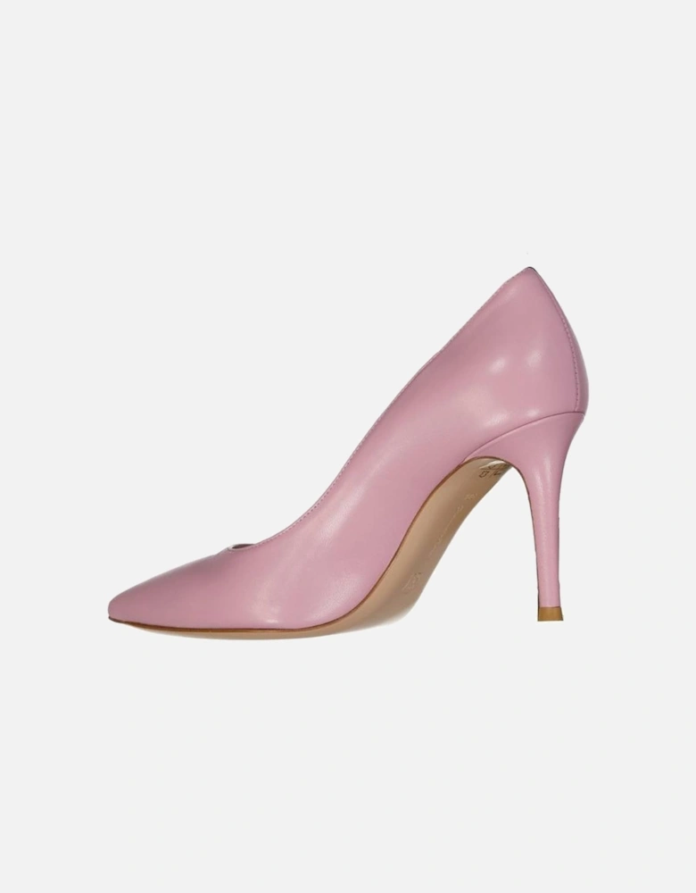 Pointed Toe Leather Slip-On Heels Women - Multicolor Pumps