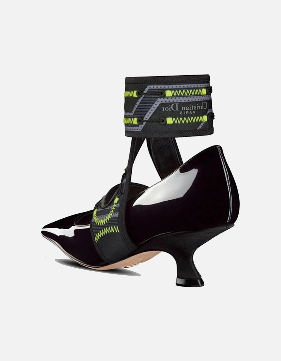Calf Leather Square Toe Heeled Sandals Women - Black Pumps