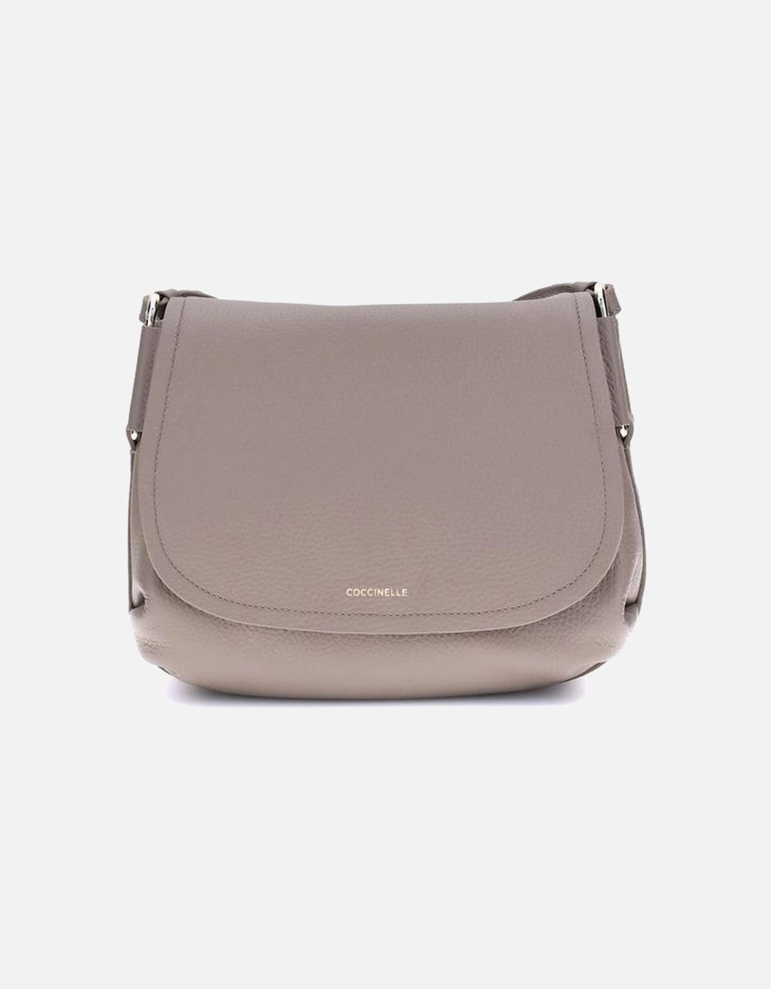 Rebekka Curvy Leather Shoulder Bag Women - Beige, 5 of 4