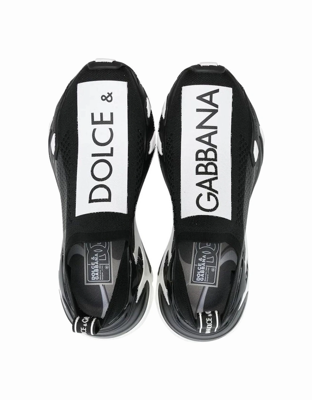 Top Logo Detail Round Toe Sneakers Women - Black