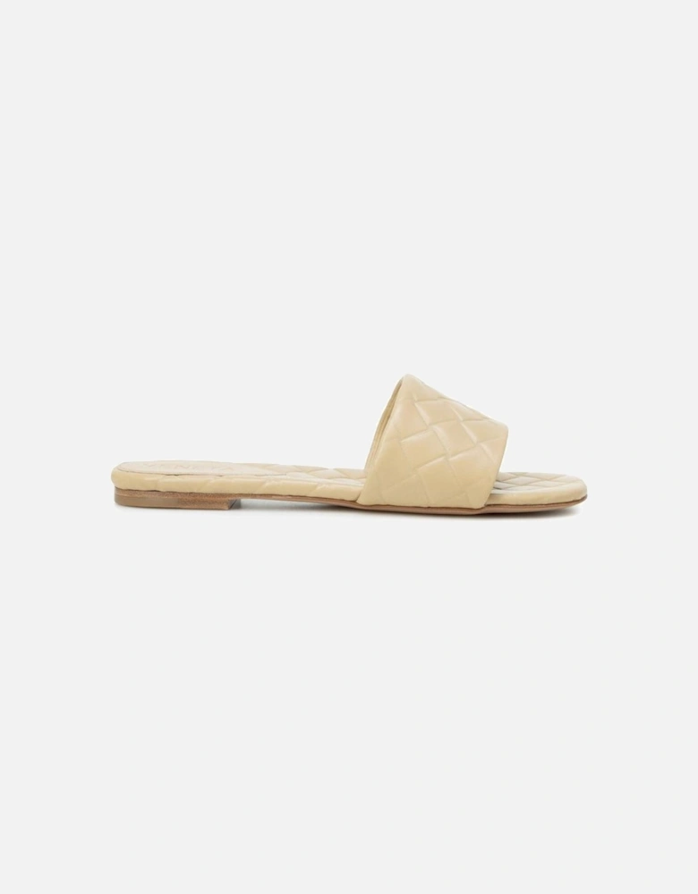 High Frequency Weave Motif Leather Sandals Women - Beige