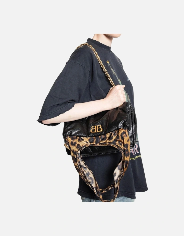 Elegant Shoulder Bag with Detachable Chain and Unique Design Women -