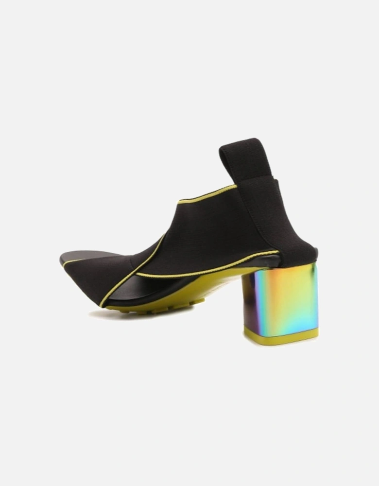 Fabric Round Toe Sneakers with Rubber Sole Women - Black Sandals