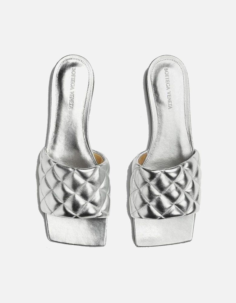 Calf Leather Loafers with Leather Lining Women - Silver Sandals