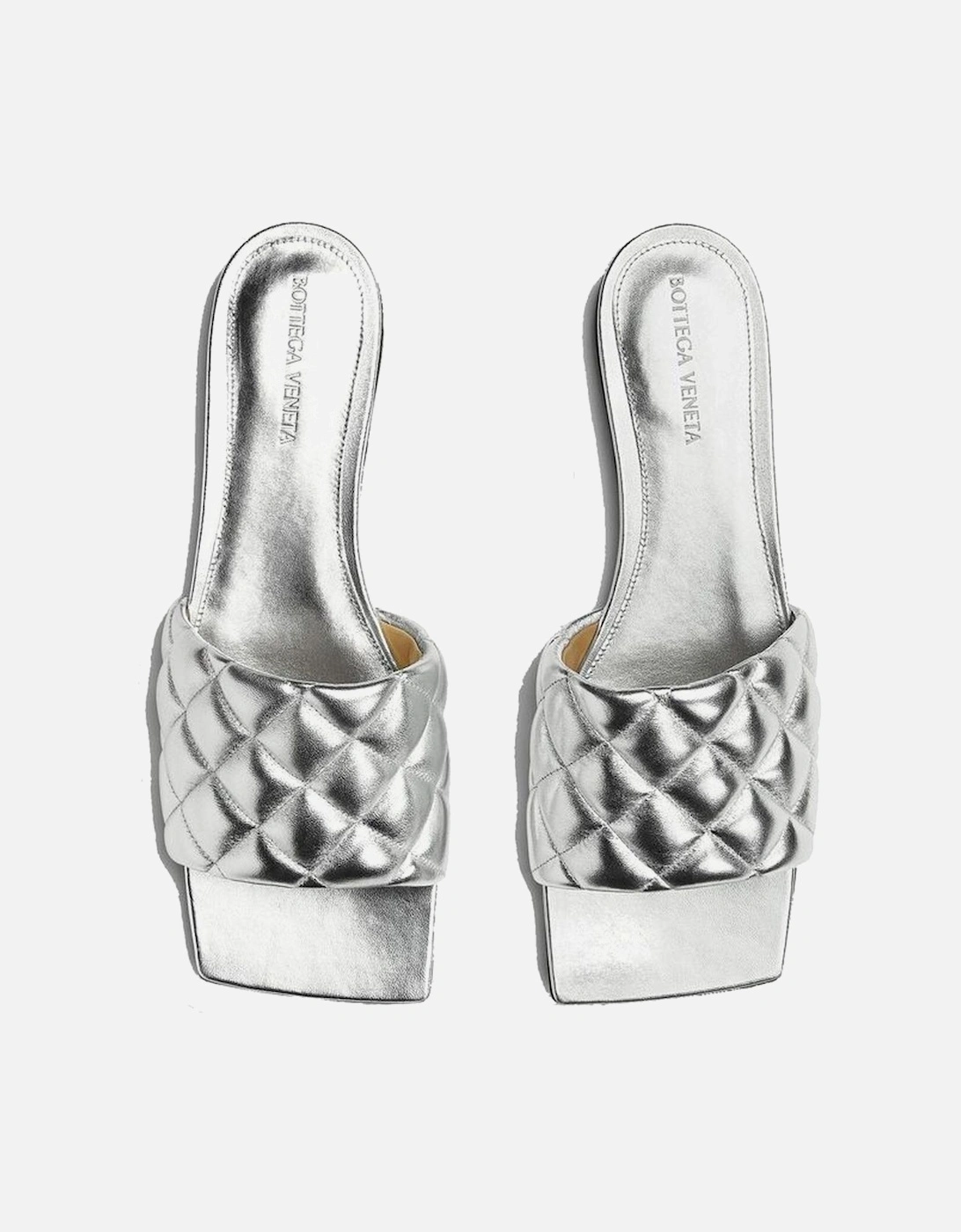 Calf Leather Loafers with Leather Lining Women - Silver Sandals