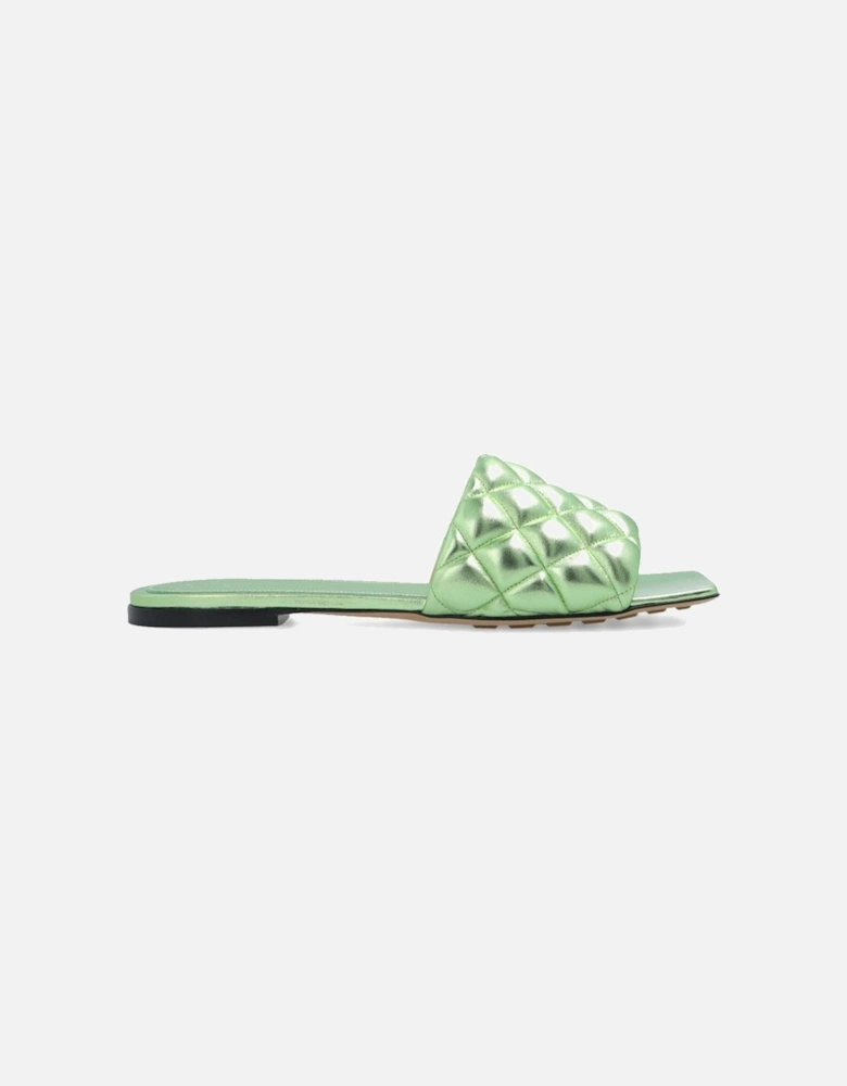 Calf Leather Lace-Up Sneakers Women - Green Sandals