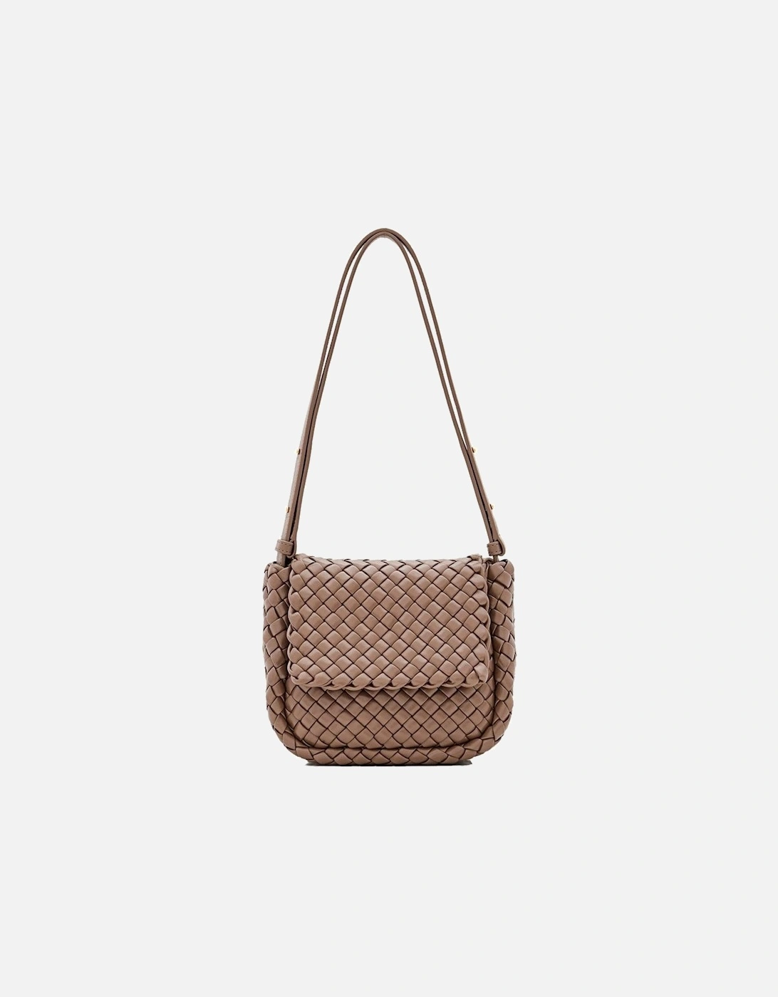 Woven Shoulder Bag with Flap Closure Fashionable Everyday Carry, 5 of 4