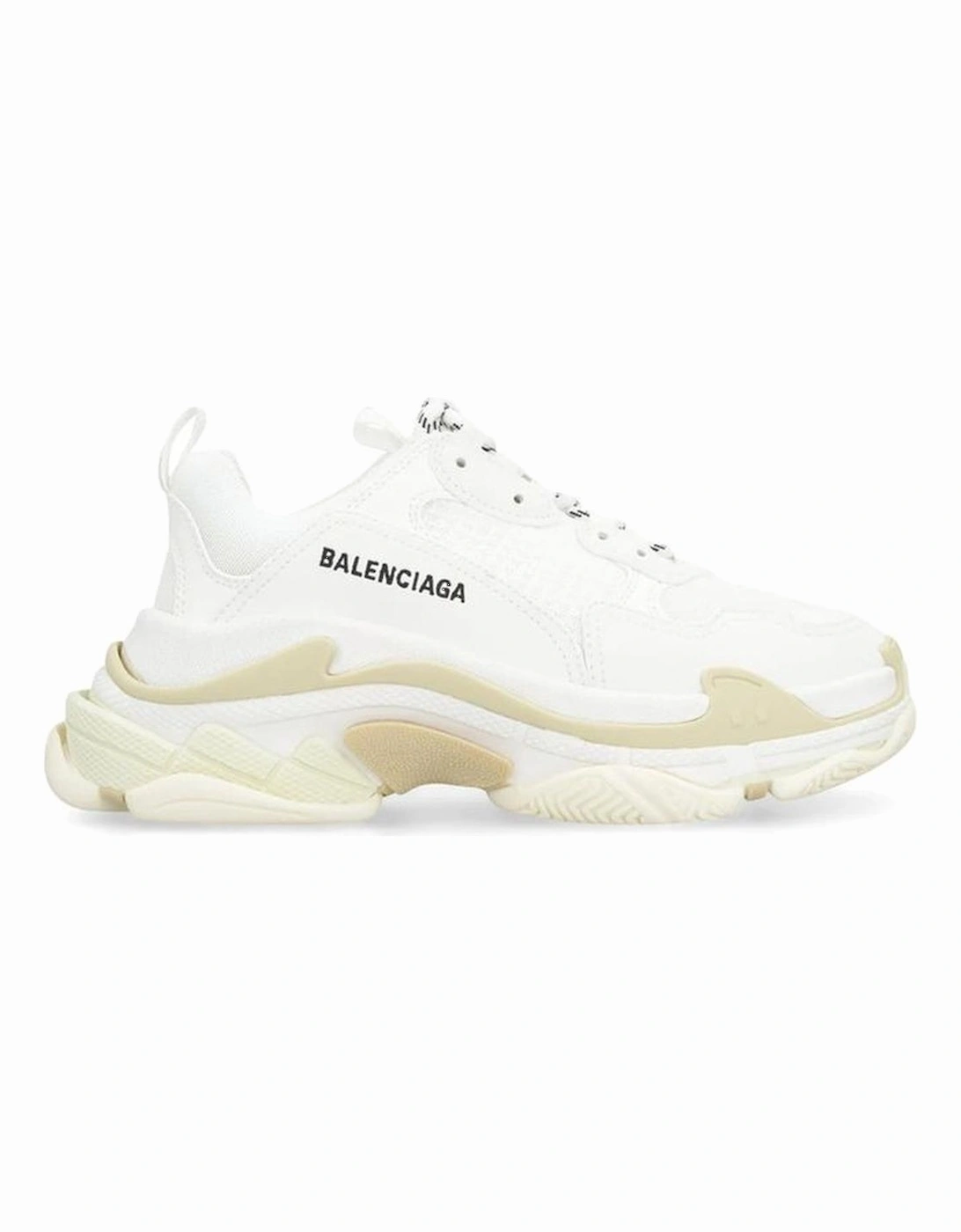 Calf Leather Lace-Up Sneakers with Mesh Inserts Women - White, 5 of 4
