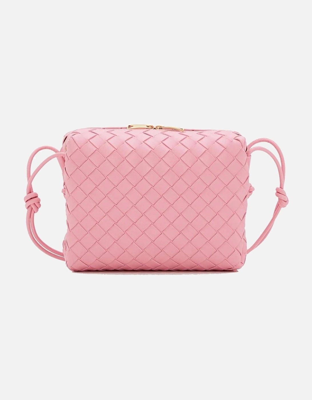 Stylish Woven Leather Camera Bag with Adjustable Shoulder Strap Women, 4 of 3