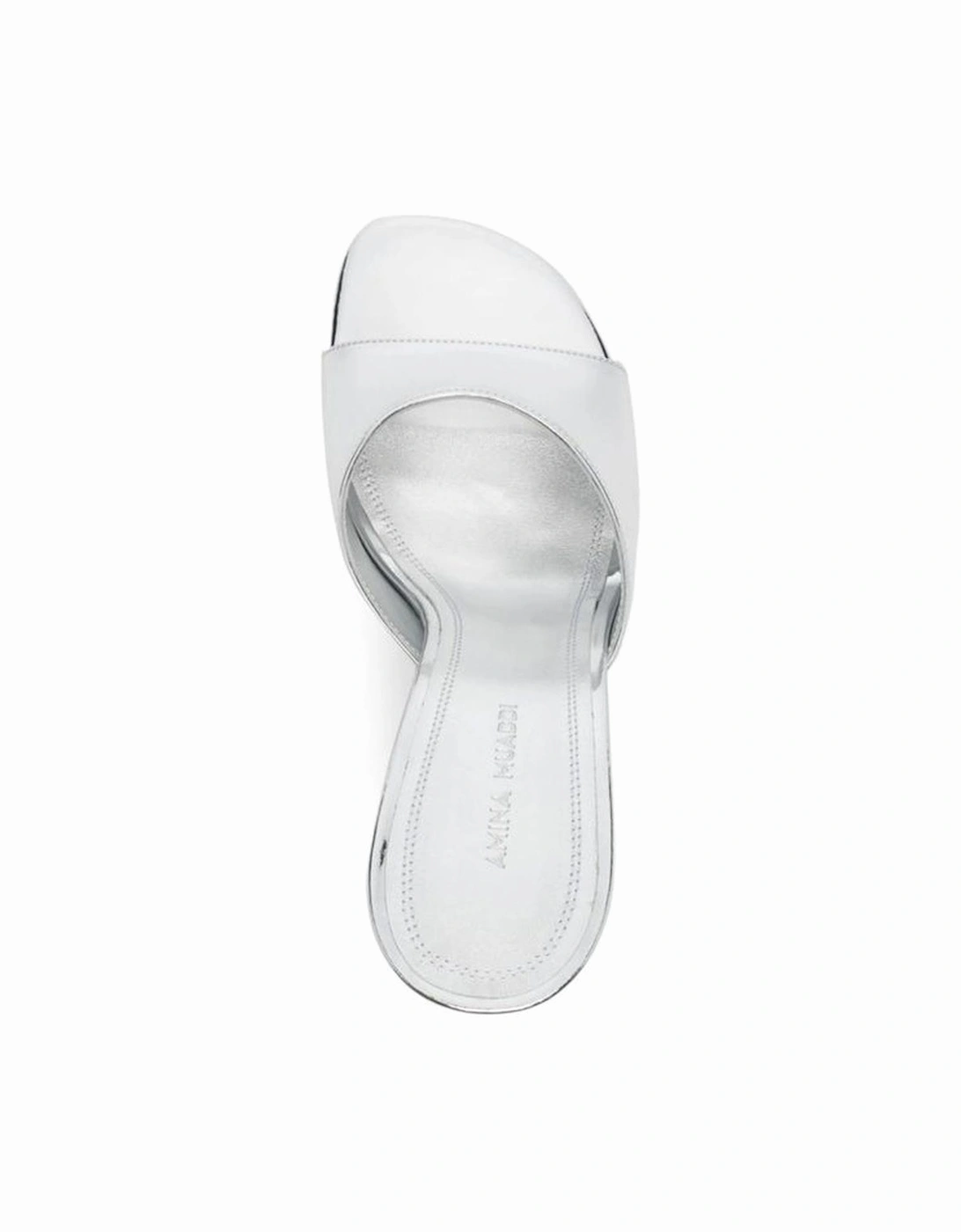 Patent Leather Slip-On Block Heel Shoes Women - Silver