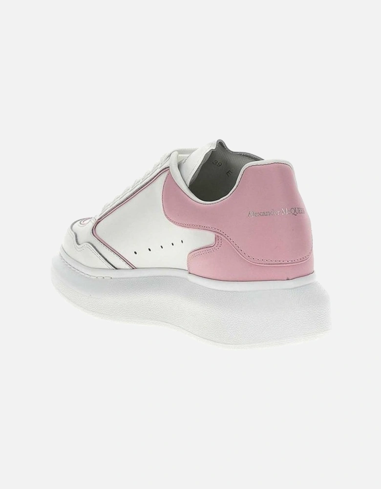Calf Leather Round Toe Lace-Up Sneakers Women - White