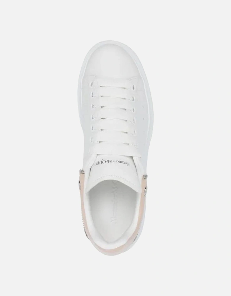 Calf Leather Round Toe Lace-Up Sneakers Women - White