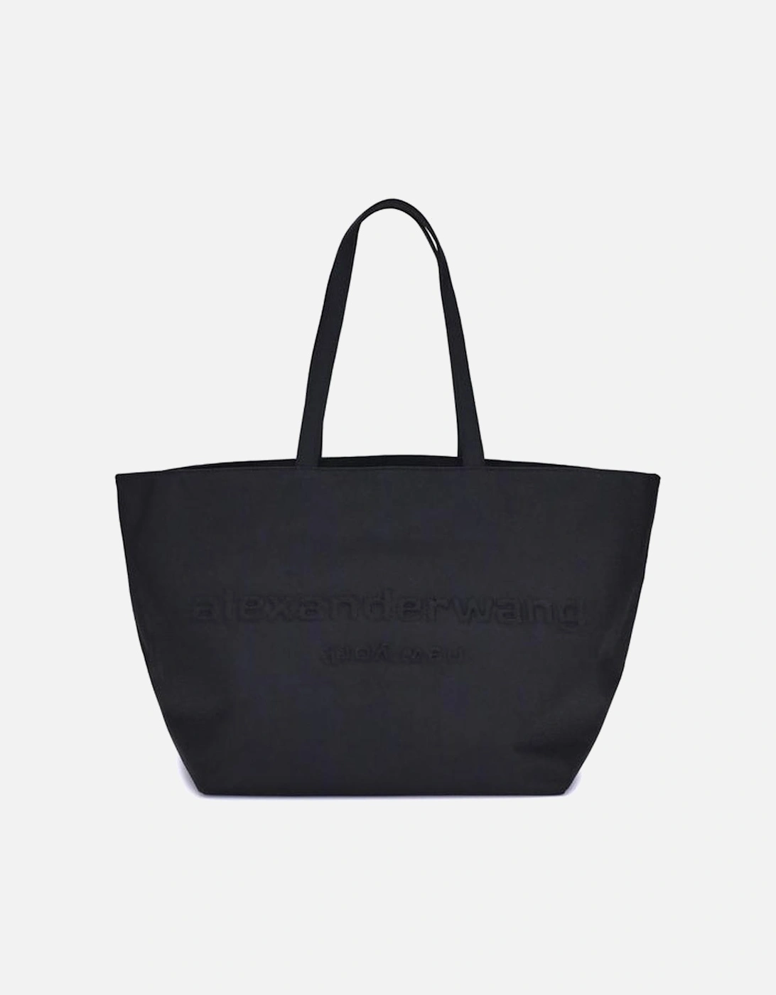 Minimalist Punch Tote Bag with Embossed Logo Women - Gold Shoulder, 5 of 4