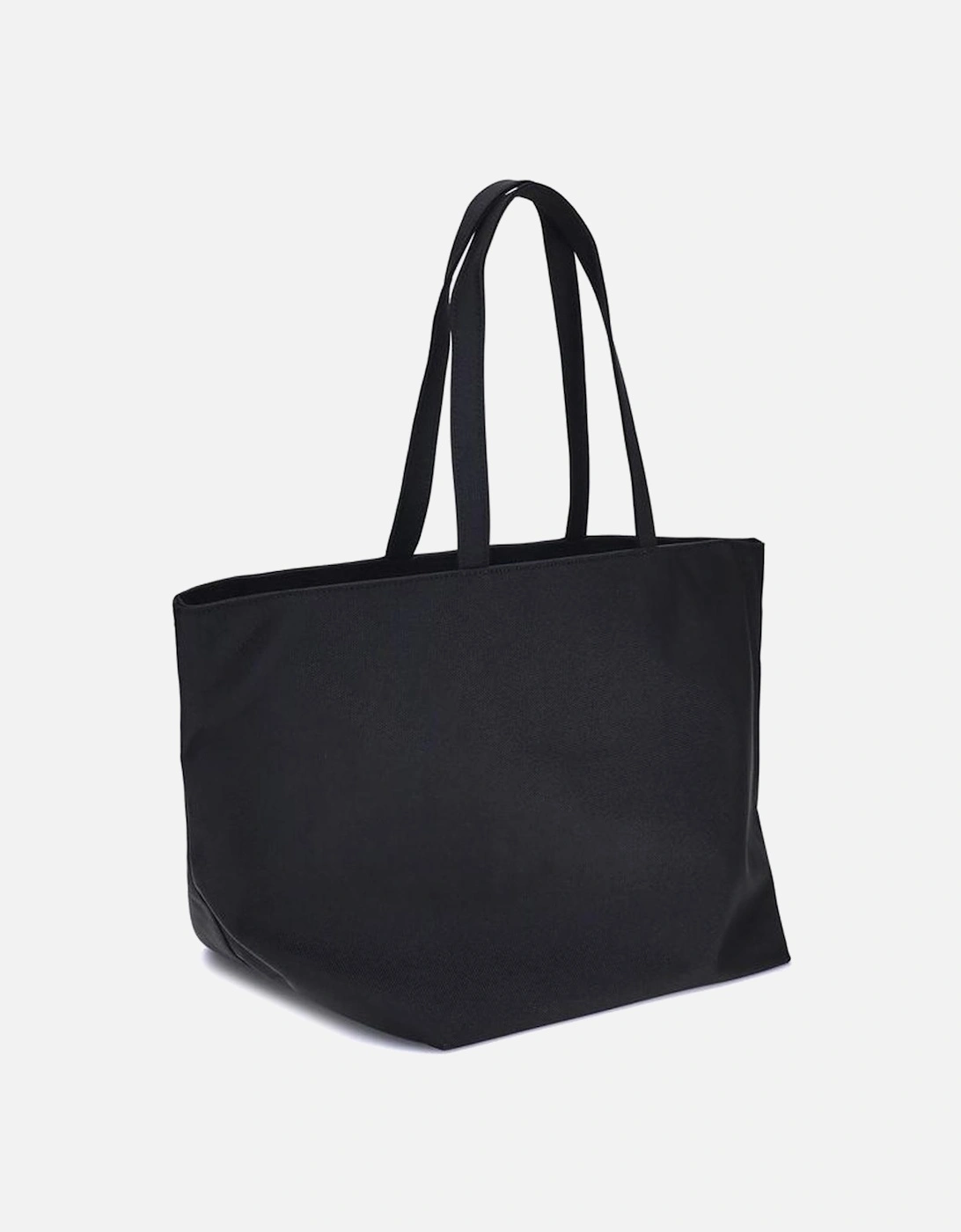 Minimalist Punch Tote Bag with Embossed Logo Women - Gold Shoulder