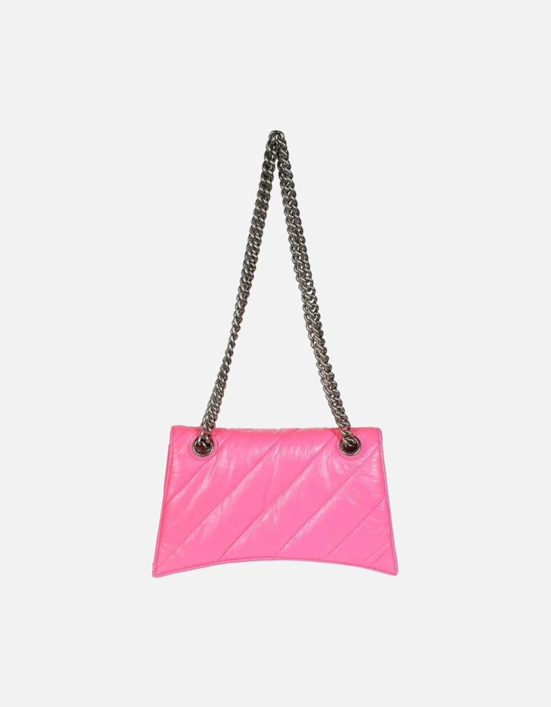 Quilted Leather Shoulder Bag with Chain Strap Women - Multicolor